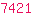 7421